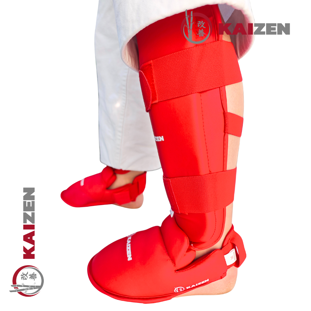 Protector de tibia y empeine de Karate Kaizen